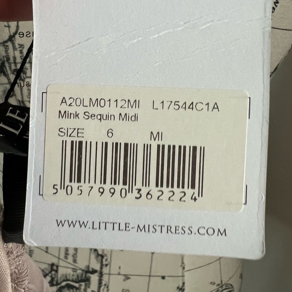 Little Mistress Sleeveless Sequin Top Dress NWT - Picture 12 of 12